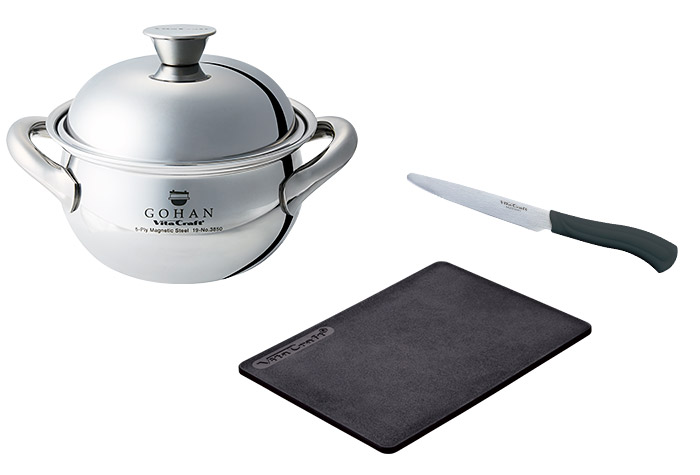 【福袋2026】ごはん鍋 + 抗菌まな板 小 福袋