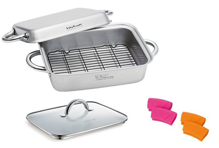 ダブルグリル ガラス蓋セット